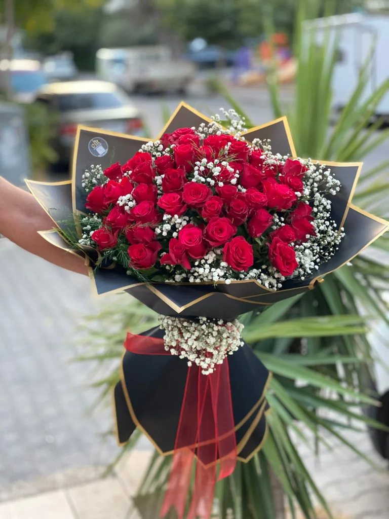 51 'li Kırmızı Gül Buketi